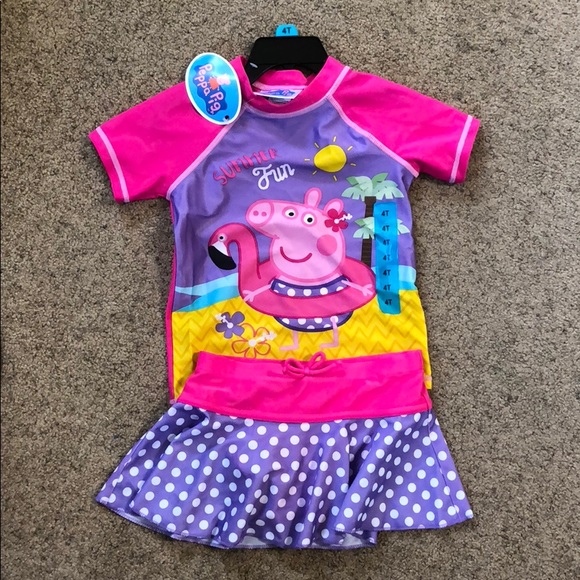 peppa pig bathing suit 4t
